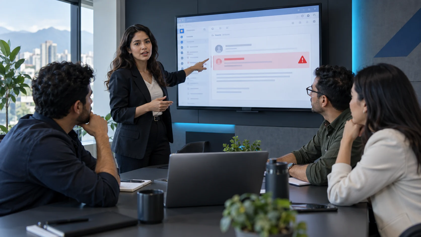 Escena conceptual de SGSI e ISO 27001