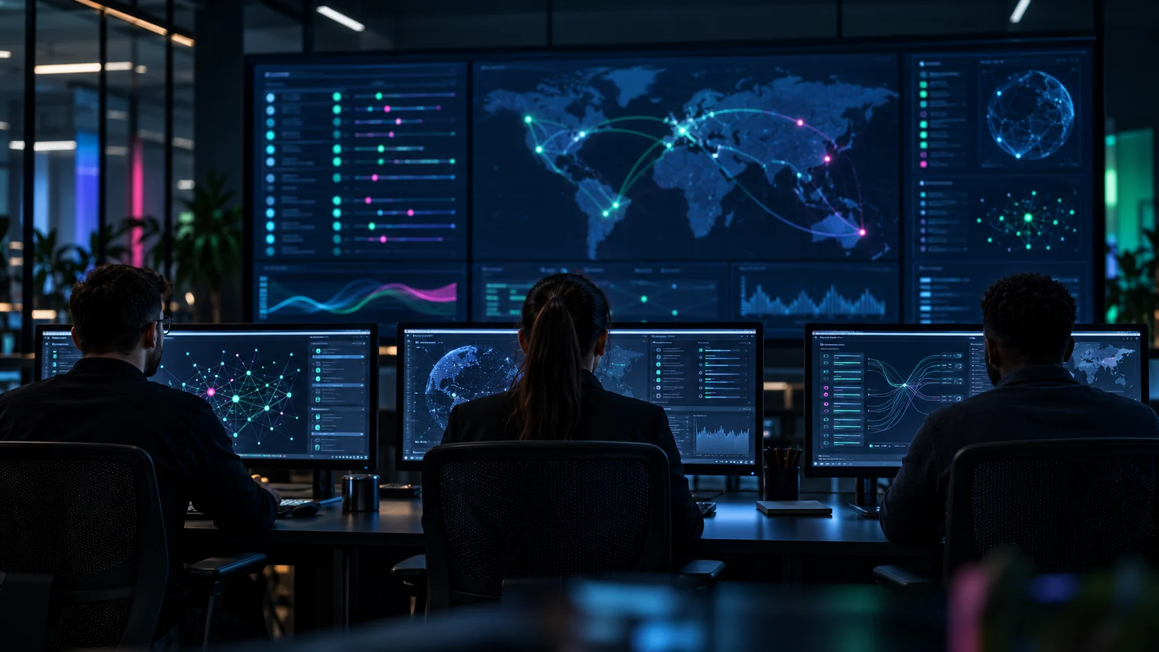 Operaciones de ciberseguridad, escena conceptual
